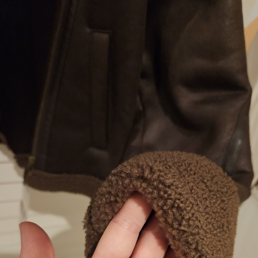 Zara NWT shearling jacket XS - Picture 9 of 11